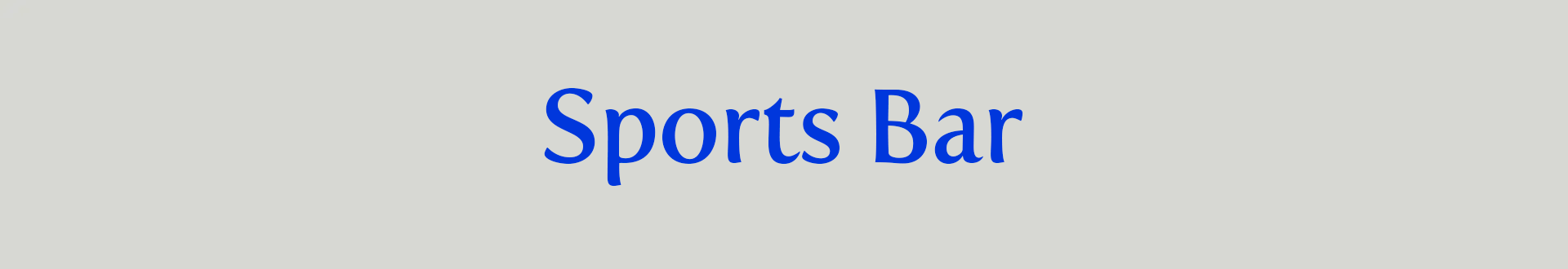 Sports Bar